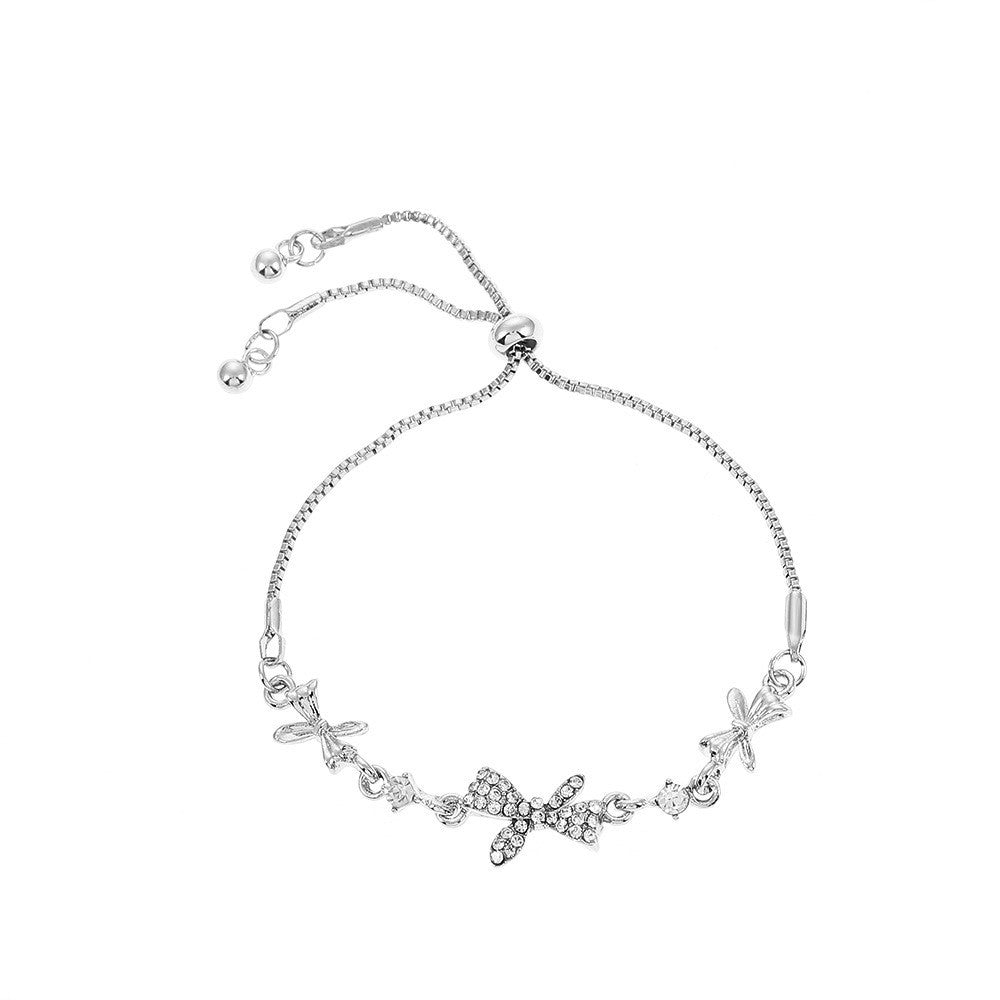 Pulsera De Aleación De Mariposa De Flor De Circón al por mayor